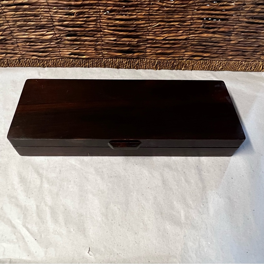EKCO Flint Hollow CoreVintage Knife Carving Set Wood Box USA Bakelite Handles - Picture 6 of 10